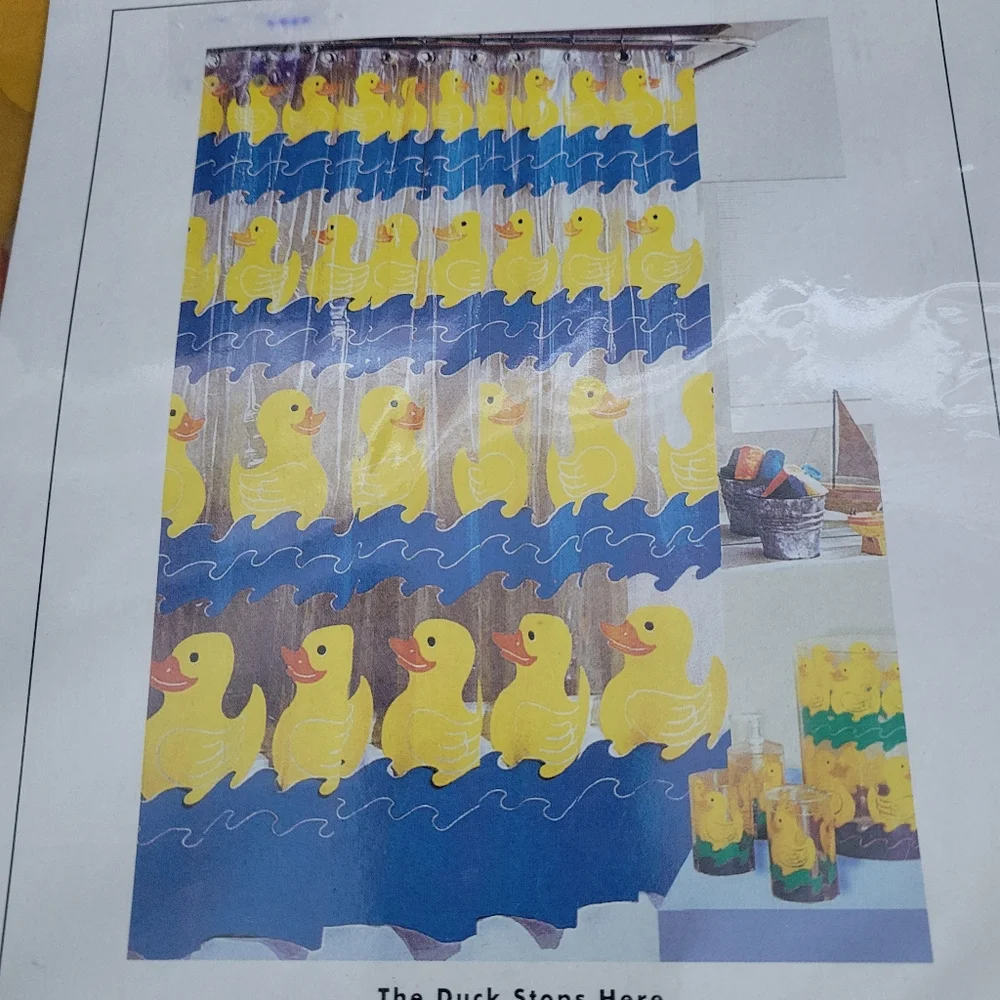New The Duck Stops Here Shower Curtain